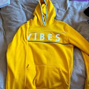 Yellow Brooklyn Cloth Small sized Vibes hoodie